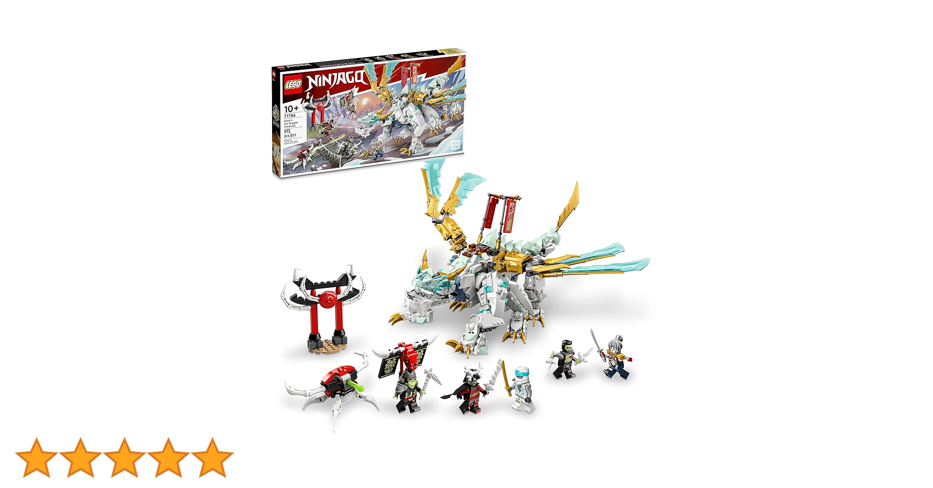 LEGO NINJAGO 2-in-1 Ice Dragon Transformable Building Set